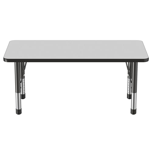 FDP 24" x 48" Rectangle Table with Chunky Legs