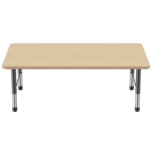 FDP 36" x 60" Rectangle Table with Chunky Legs