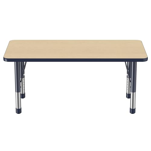FDP 24" x 48" Rectangle Table with Chunky Legs