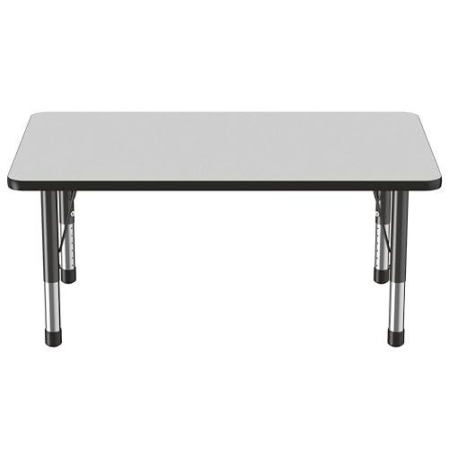FDP 30" x 48" Rectangle Table with Chunky Legs