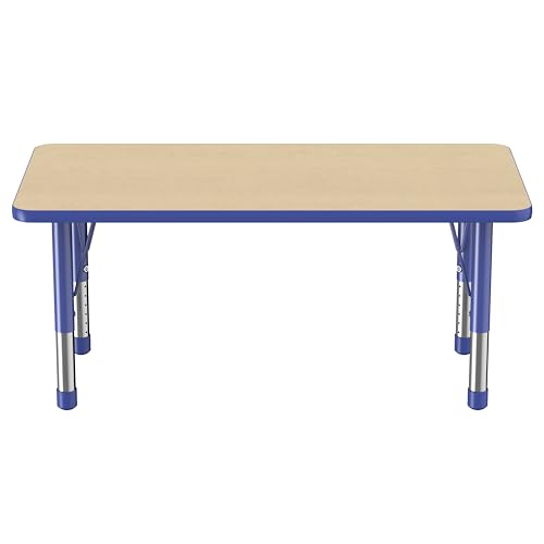 FDP 24" x 48" Rectangle Table with Chunky Legs
