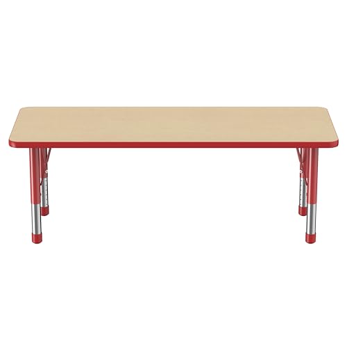 FDP 24" x 60" Rectangle Table with Chunky Legs