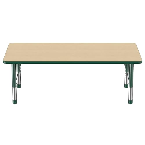 FDP 30" x 60" Rectangle Table with Chunky Legs