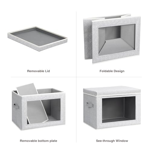 Stackable Storage Bins with Lids (5 Count)