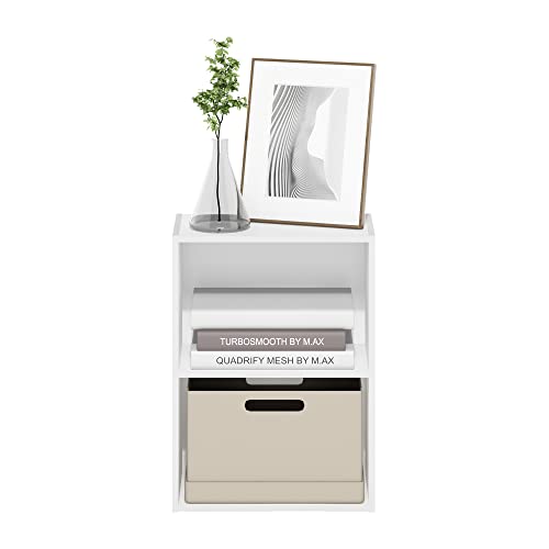 LUDER 2 Tier Book Shelf