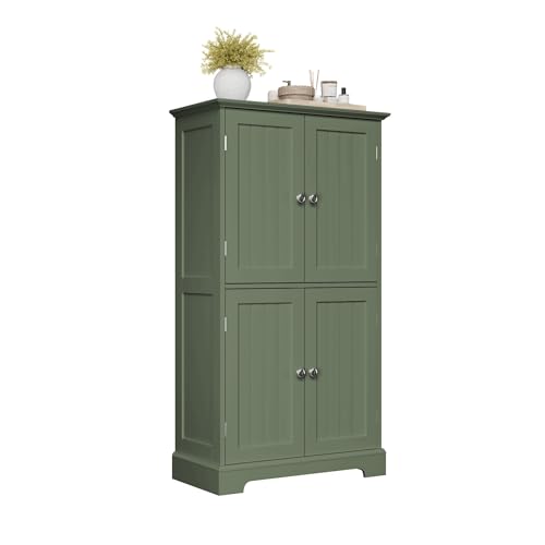 Bathroom Floor Cabinet with Adjustable Shelves
