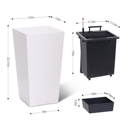 22.5 in Tall Planters Set of 2 (2 Count)