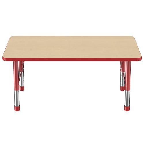 FDP 30" x 48" Rectangle Table with Chunky Legs