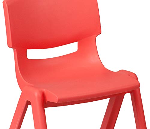 Red 47.25x23.5 Activity Table Set with 6 Chairs
