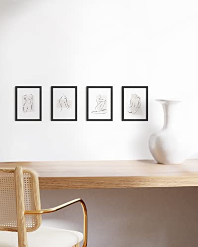 5x7 Black Oak Wood Photo Frame Set of 15