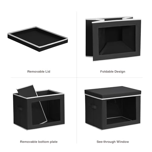 Storage Bins with Lids (4 Count)