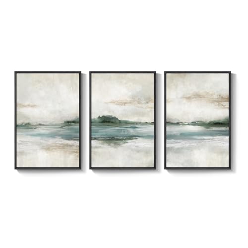 Large Framed Abstract Nature Landscape Wall Art for Living Room