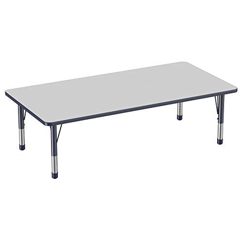 FDP 36" x 72" Rectangle Table with Chunky Legs