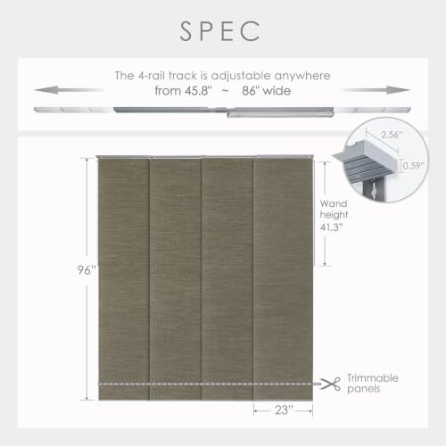 Vertical Blinds Woven 45.8"