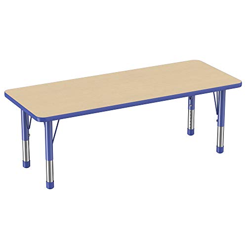 FDP 24" x 60" Rectangle Table with Chunky Legs