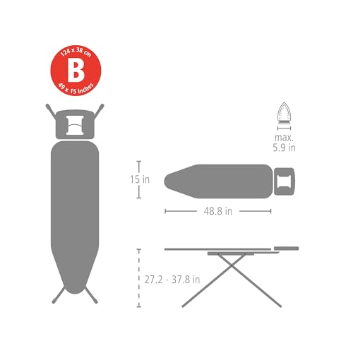 Comfort Ironing Board with Solid Steam Iron Rest