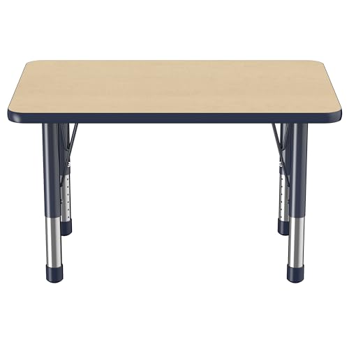FDP 24" x 36" Rectangle Table with Chunky Legs