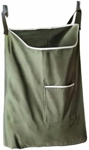 Laundry Collector, Laundry Hamper, Door Hanging Laundry bag with hooks (Army green, 65Liters) - NestledHome