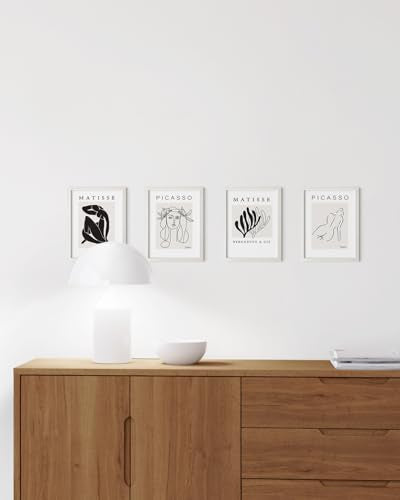 6x8 White Oak Wooden Picture Frame (4 Count)