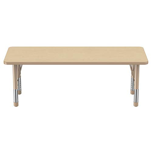 FDP 24" x 72" Rectangle Table with Chunky Legs