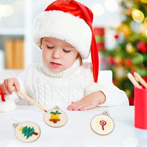 3.5inch Wooden Ornaments for Crafts (200 Count)