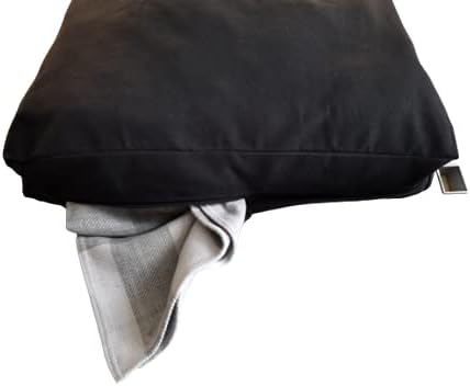 Laundry Collector, Laundry Hamper, Door Hanging Laundry bag with hooks (Black, 65Liters) - NestledHome