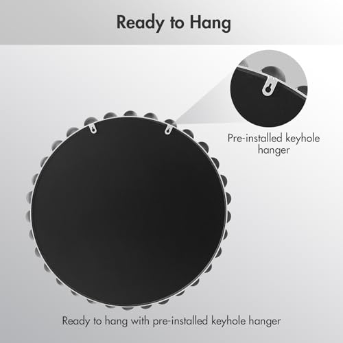 Round Mirror Metal Frame Circle Mirror 36 inch