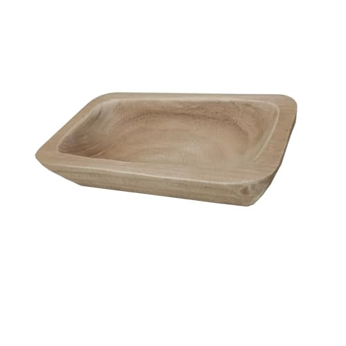 Wooden Dough Bowl Decor