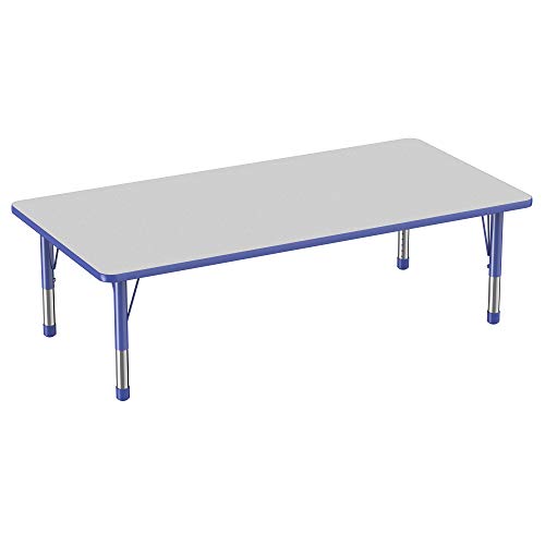 FDP 36" x 72" Rectangle Table with Chunky Legs