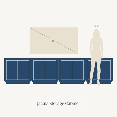 Jacala Mid Century Modern Entryway Storage Cabinet with Doors