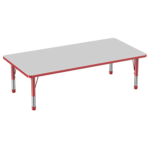 FDP 36" x 72" Rectangle Table with Chunky Legs
