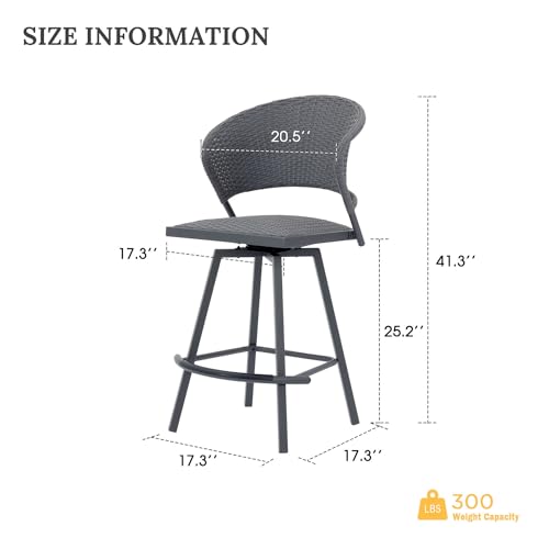 Patio Bar Stool Chairs Set of 4 (4 Count)
