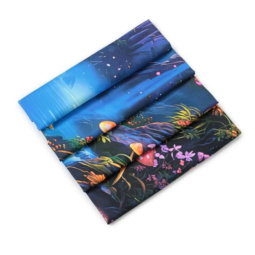 Blacklight Galaxy Waterfall Neon Tapestry