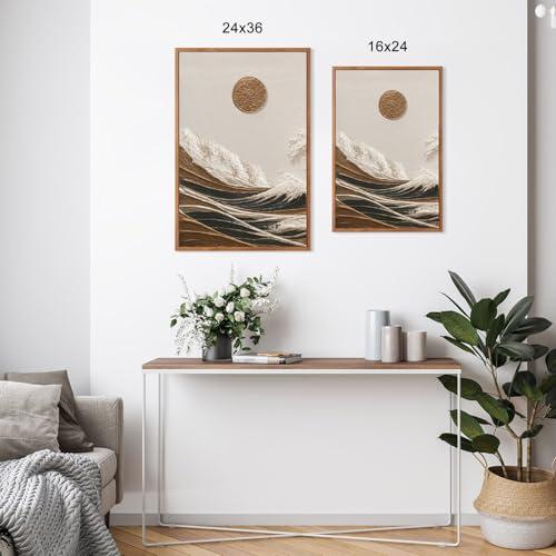 Great Wave Sunset Framed Canvas Wall Art