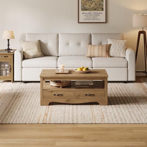 Farmhouse Coffee Table with Storage