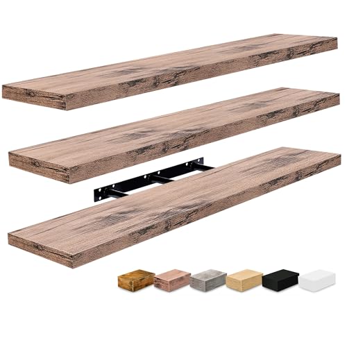 Floating Shelves for Wall Storage (3 Count)