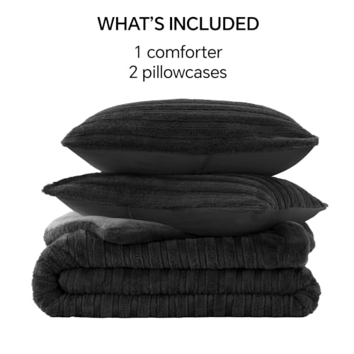 Faux Fur King Size Comforter Set