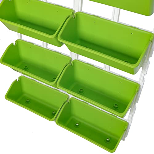 8 Pockets Vertical Garden Wall Planter Raised Beds Hanging Planter Wall Mounted Flower Beds for Flowers Vegetables Herb
