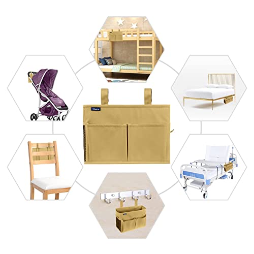 Bedside Caddy Hanging Organizer Bedside Storage Bag for Bunk and Hospital Beds