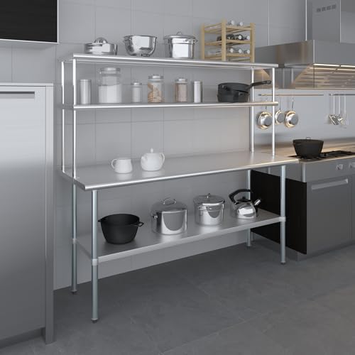 72 Inch Double Tier Overshelf