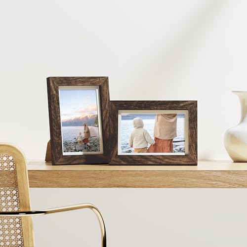 4x6 Picture Frames Set of 9 for Wall or Tabletop Display (9 Count)