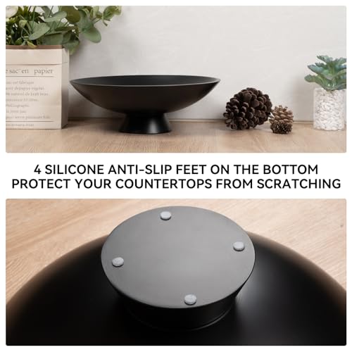 Decorative fruit bowl for Home Decor Large Modern Handicraft Key Bowl for Entryway Table Stylish Centerpiece Purse Bowl Pedestal bowl for Kitchen Counter Coffee Table