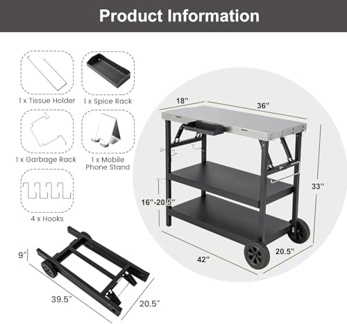 Grill Table Cart