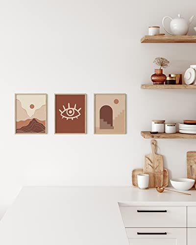 Beige Oak Wood 8.5x11 Picture Frame (3 Count)