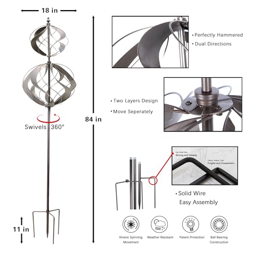 Wind Spinners Outdoor Metal