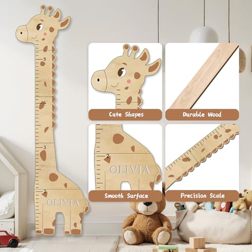 Personalized Name Kids Growth Chart For Wall
