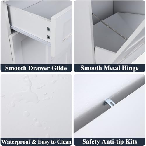 Double Tilt Out Laundry Hamper Cabinet