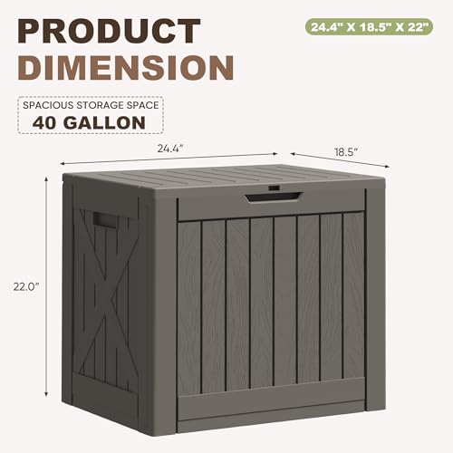 40 Gallon Resin Deck Box