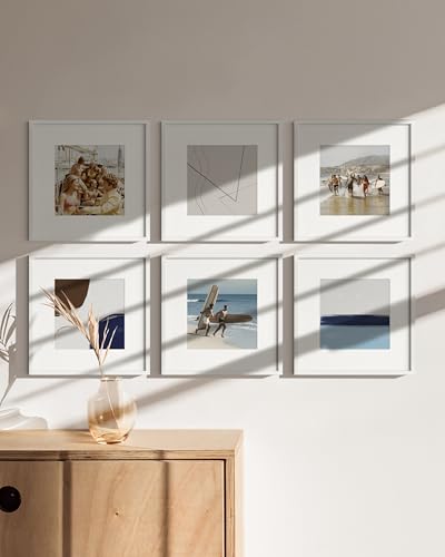 12x12 White Aluminum Frame Set of 6 (6 Count)