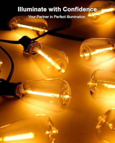 Patio String Lights 50FT LED (27 Count)